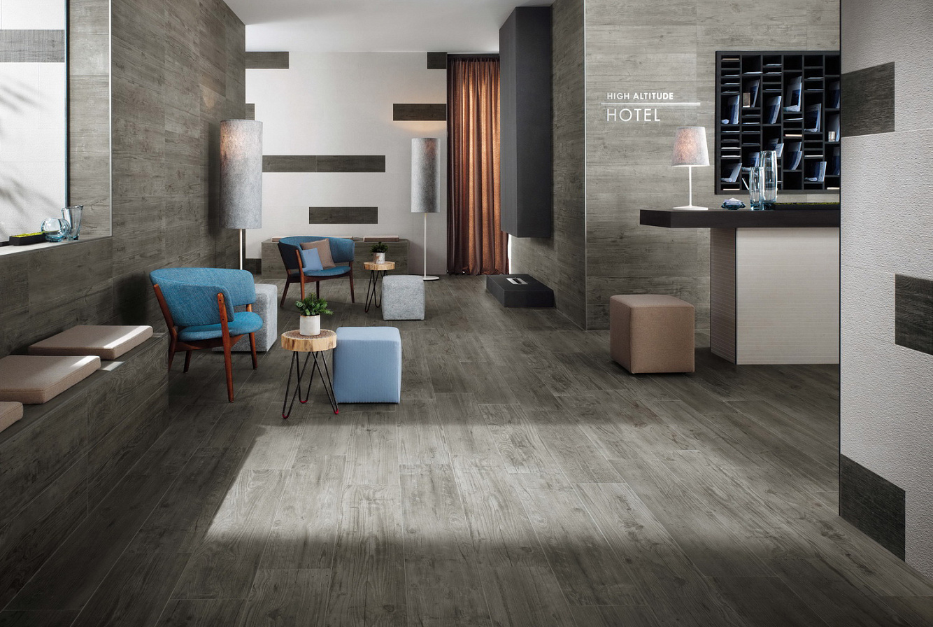 AXI Grey Timber уверенно подчеркивает формы актуального дизайна, а четко выраженные прожилки на поверхности открывают дверь в современность, не списывая со счетов чувство подлинной гостеприимности.
