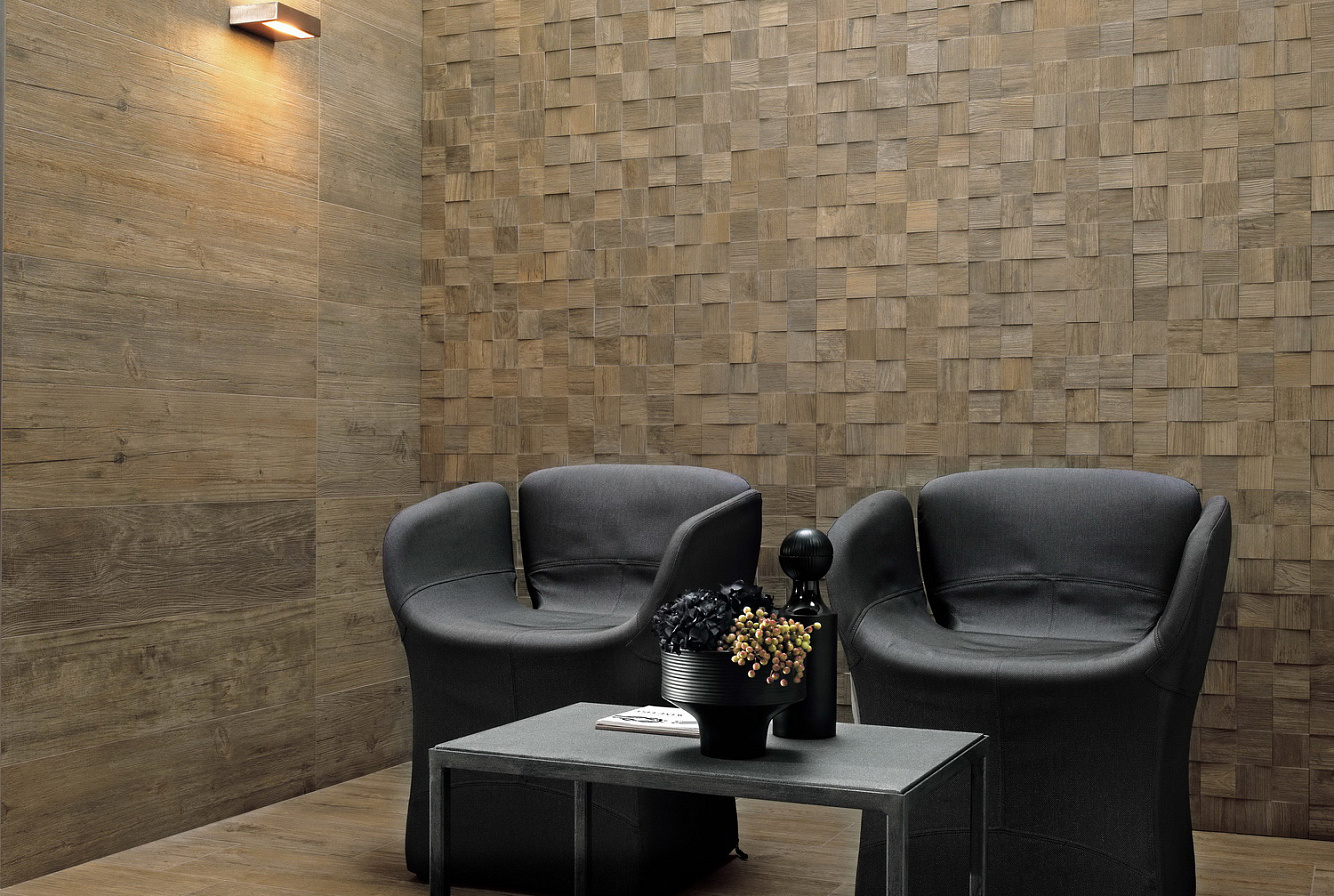 Керамогранит Atlas Concorde Axi Brown Chestnut / Мозаика MOSAICO 3D